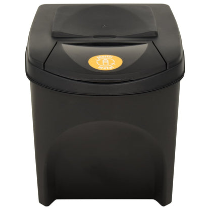 Berkfield Stackable Dustbins 4 pcs Anthracite 100 L