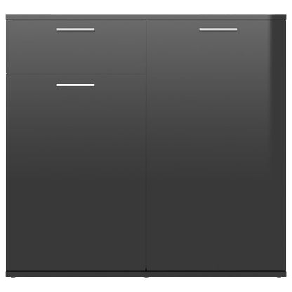 Berkfield Sideboard High Gloss Black 80x36x75 cm Engineered Wood