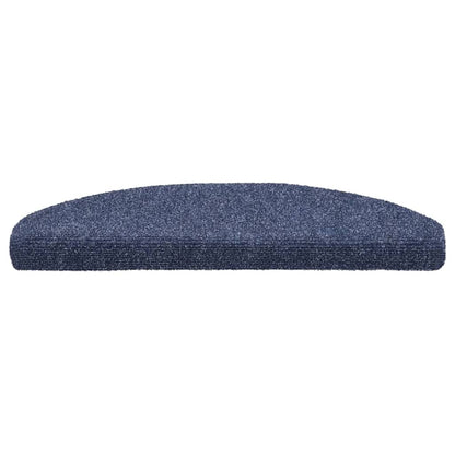 Berkfield Self-adhesive Stair Mats 10 pcs Blue 65x21x4 cm Needle Punch