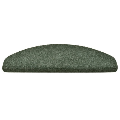 Berkfield Self-adhesive Stair Mats 10 pcs Green 65x21x4 cm Needle Punch