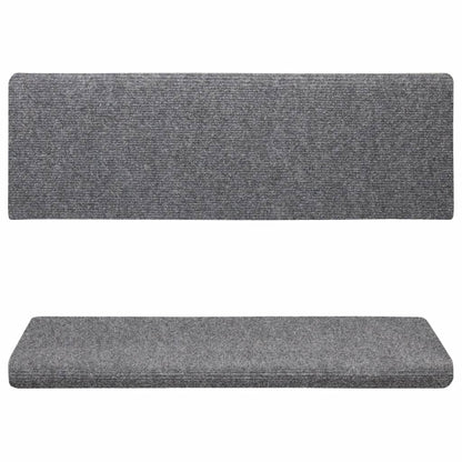 Berkfield Stair Mats 5 pcs Light Grey 65x21x4 cm Needle Punch