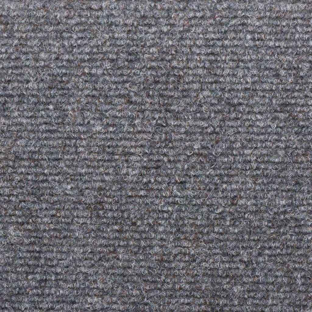 Berkfield Stair Mats 5 pcs Light Grey 65x21x4 cm Needle Punch