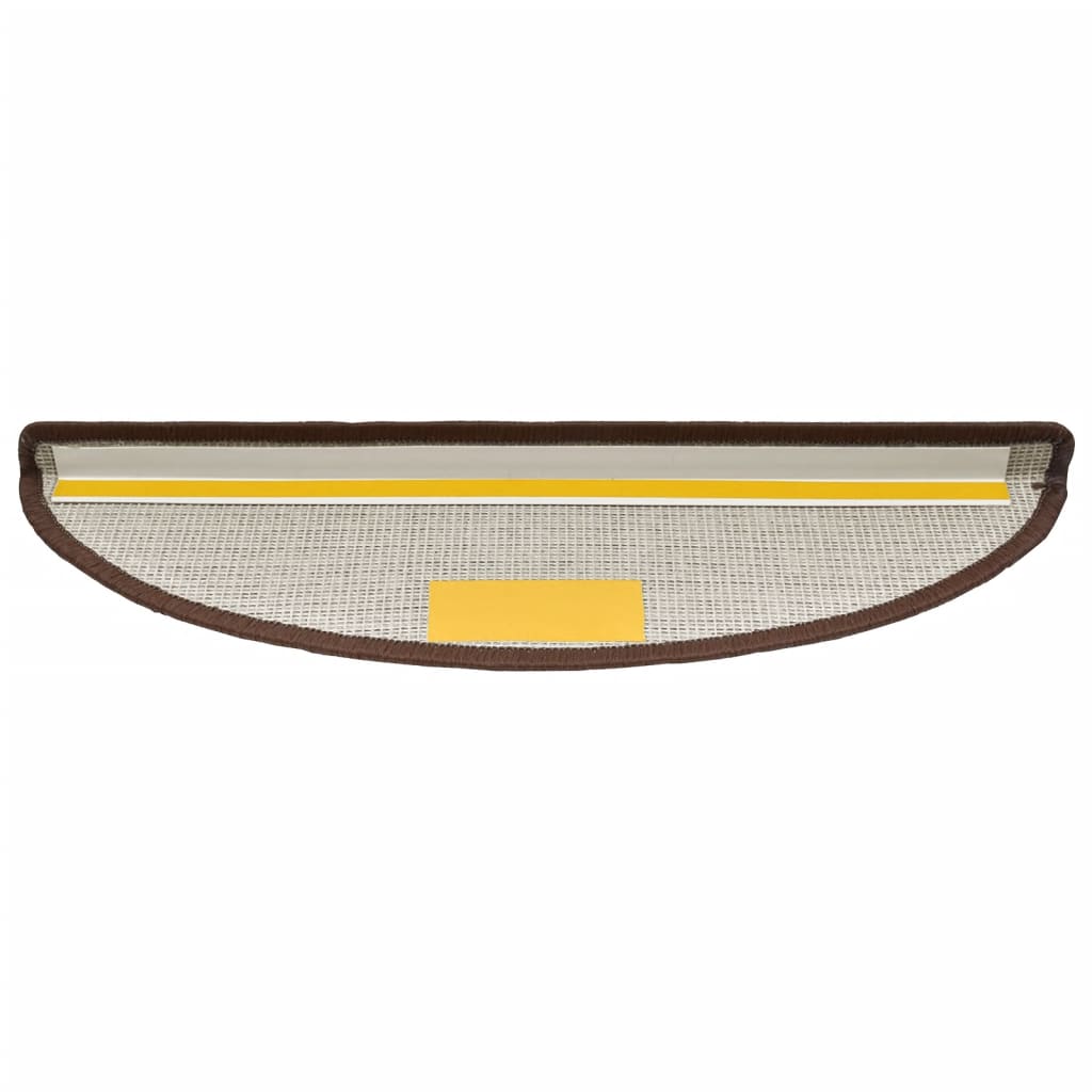 Berkfield Stair Mats 5 pcs 56x17x3 cm Coffee Brown