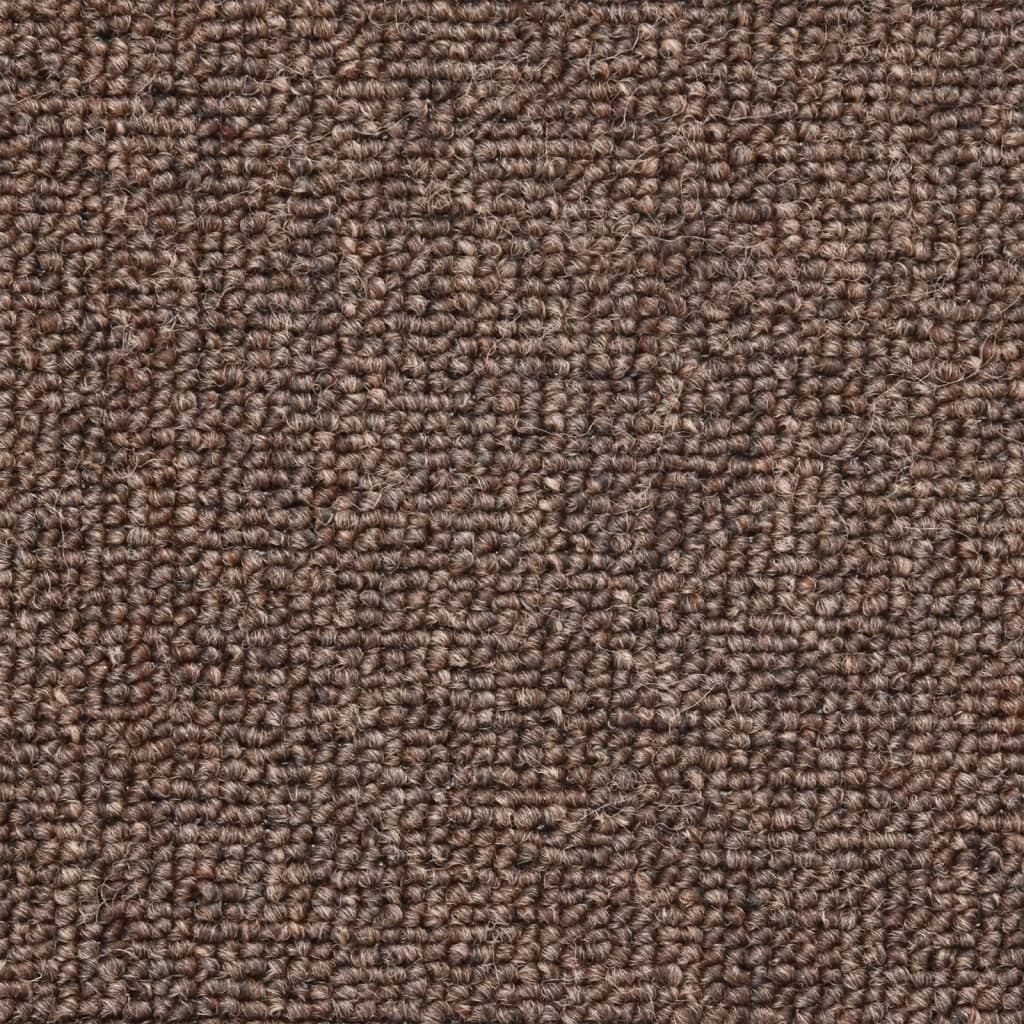 Berkfield Stair Mats 5 pcs 56x17x3 cm Coffee Brown
