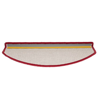 Berkfield Stair Mats 10 pcs 65x24x4 cm Bordeaux Red