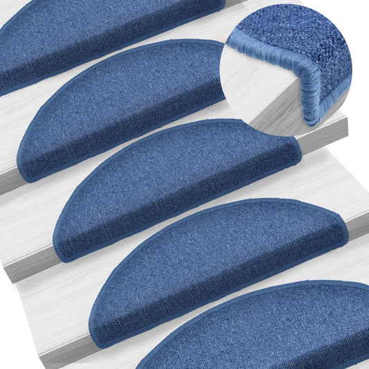 Berkfield Stair Mats 10 pcs 65x24x4 cm Blue