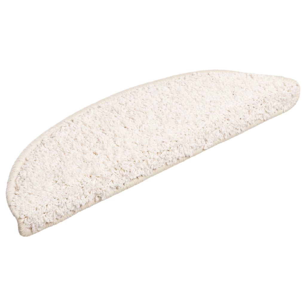 Berkfield Stair Mats 5 pcs 56x17x3 cm White