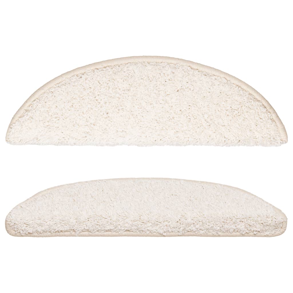 Berkfield Stair Mats 5 pcs 56x17x3 cm White