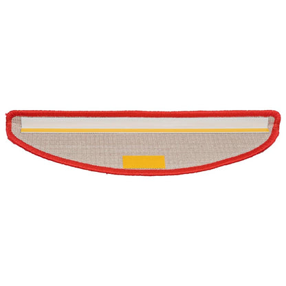 Berkfield Stair Mats 5 pcs 56x17x3 cm Red