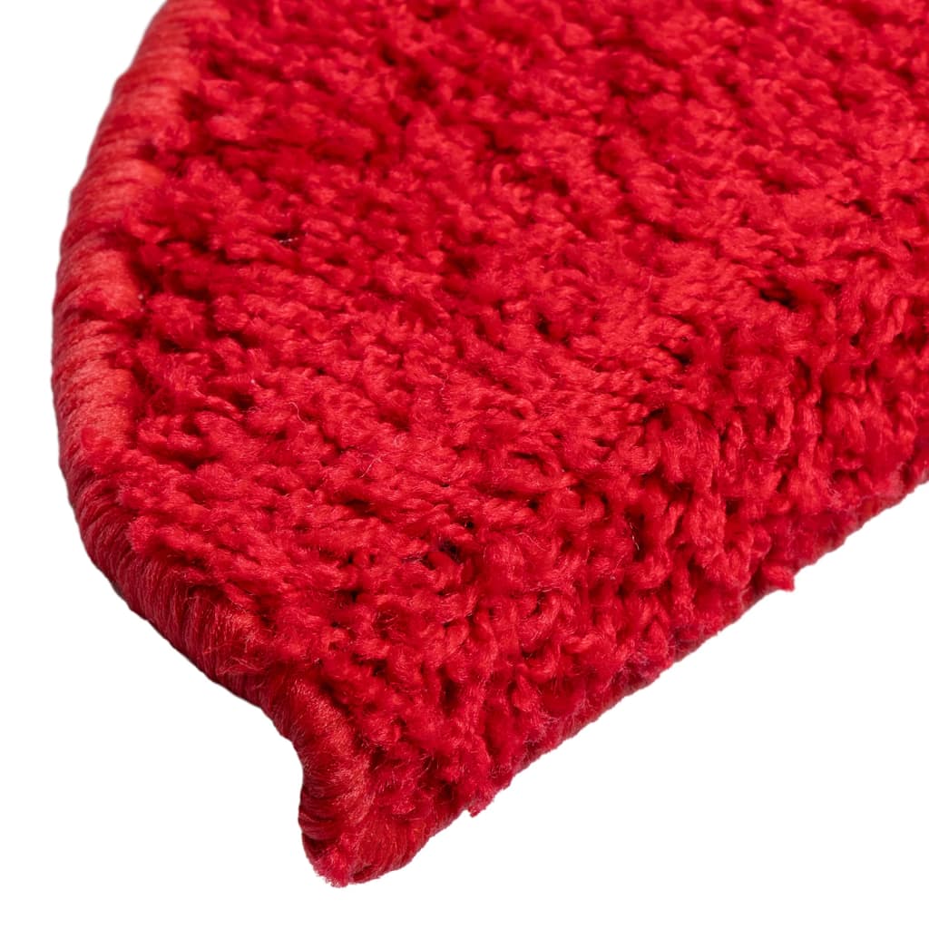 Berkfield Stair Mats 5 pcs 56x17x3 cm Red