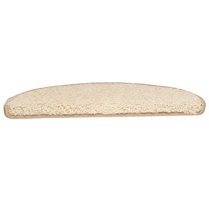 Berkfield Stair Mats 5 pcs 65x21x4 cm Cream