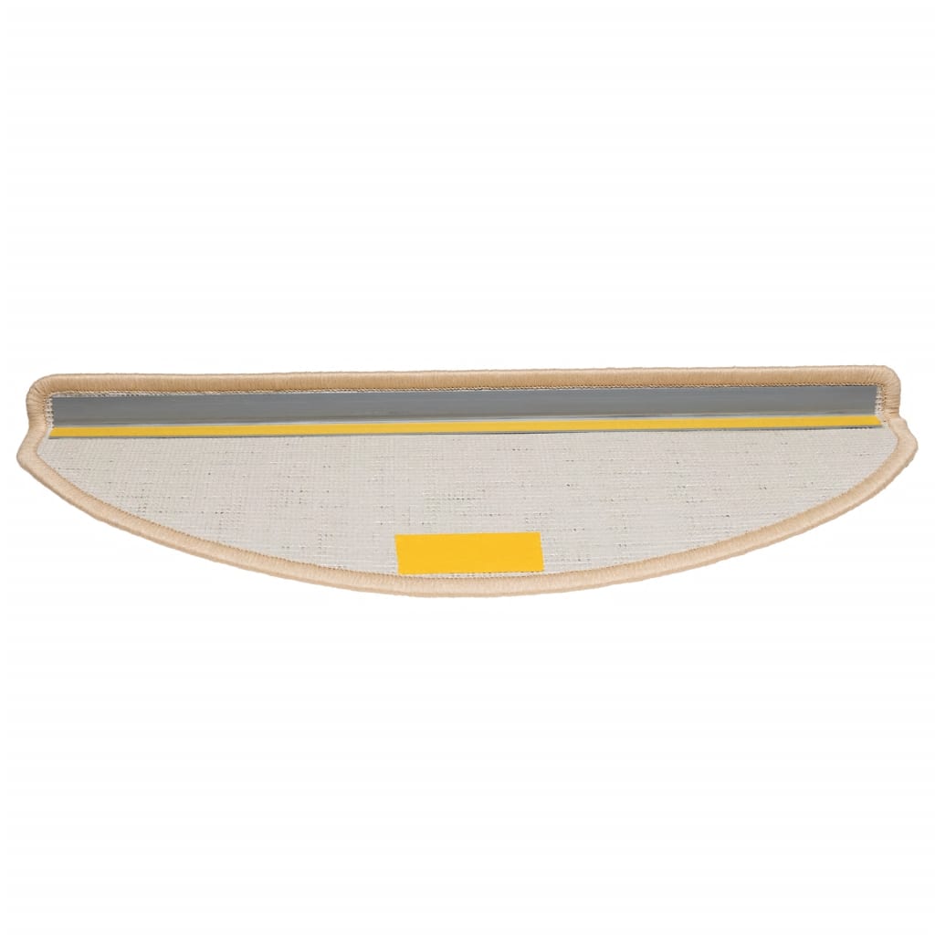 Berkfield Stair Mats 5 pcs 65x21x4 cm Cream