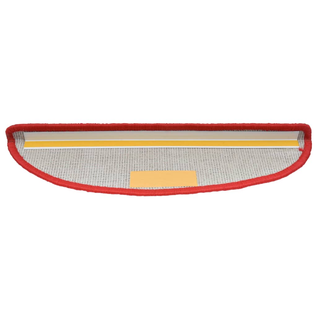 Berkfield Stair Mats 5 pcs 65x21x4 cm Red
