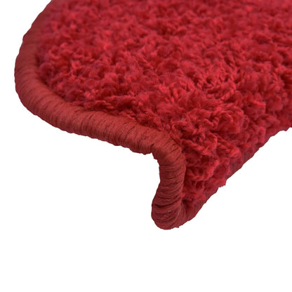 Berkfield Stair Mats 5 pcs 65x21x4 cm Red