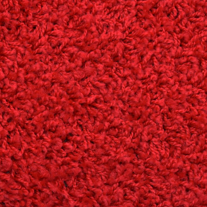 Berkfield Stair Mats 5 pcs 65x21x4 cm Red