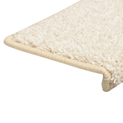 Berkfield Stair Mats 10 pcs 65x21x4 cm White