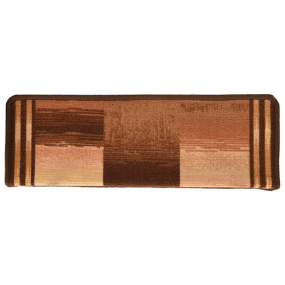 Berkfield Stair Mats Self-adhesive 5 pcs 65x21x4 cm Brown