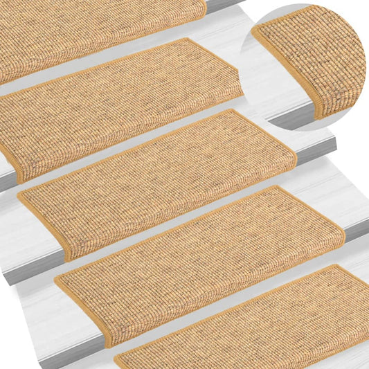 Berkfield Stair Mats Self-adhesive 15 pcs Orange 65x21x4 cm