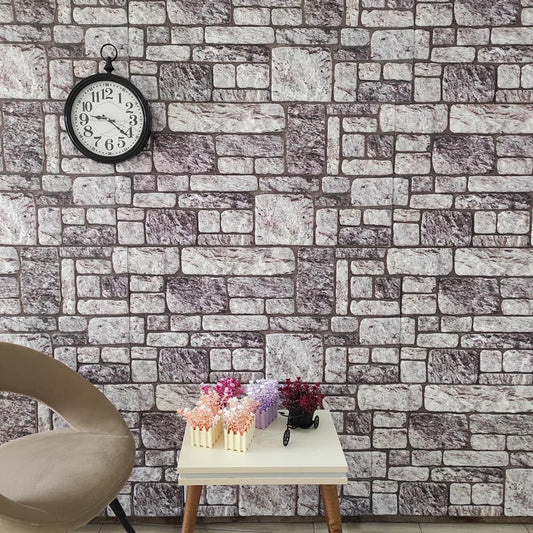Berkfield 3D Wall Panels with Light Grey Brick Design 10 pcs EPS