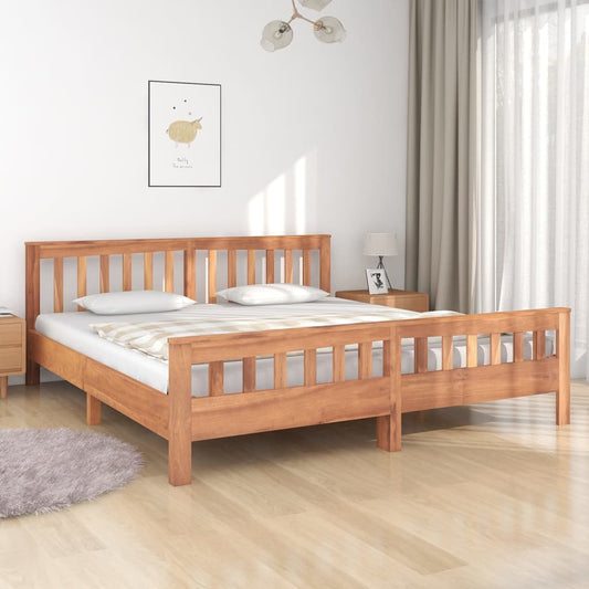 Berkfield Bed Frame Solid Teak Wood 180x200 cm