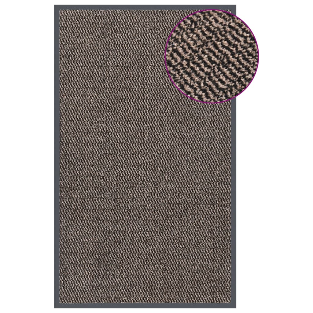 Berkfield Doormat Tufted 90x150 cm Dark Brown