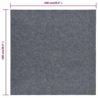 Berkfield Dirt Trapper Carpet Runner 100x100 cm Grey