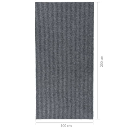 Berkfield Dirt Trapper Carpet Runner 100x200 cm Grey