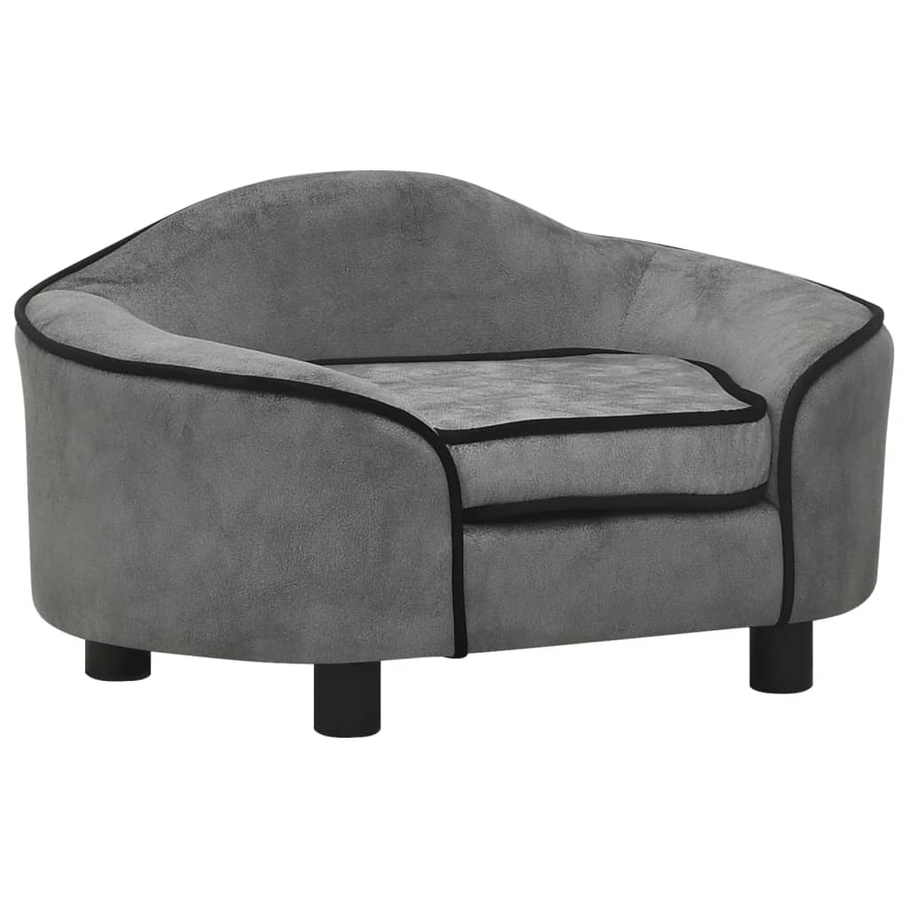 Berkfield Dog Sofa Grey 67x47x36 cm Plush