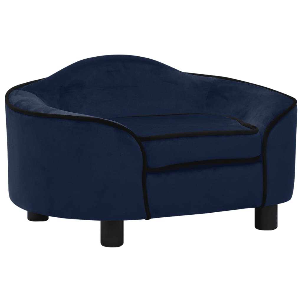 Berkfield Dog Sofa Blue 67x47x36 cm Plush