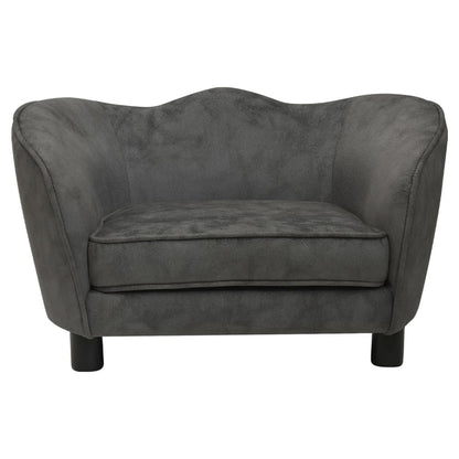 Berkfield Dog Sofa Dark Grey 66x43x40 cm Plush