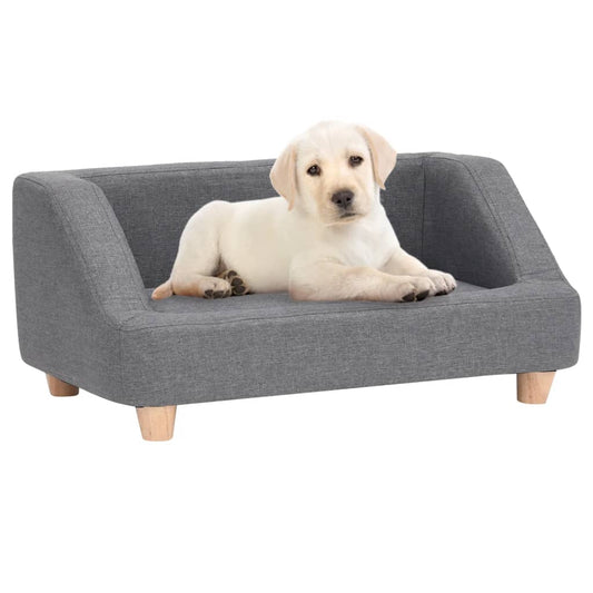 Berkfield Dog Sofa Grey 95x63x39 cm Linen