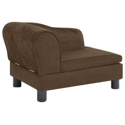 Berkfield Dog Sofa Brown 57x34x36 cm Plush