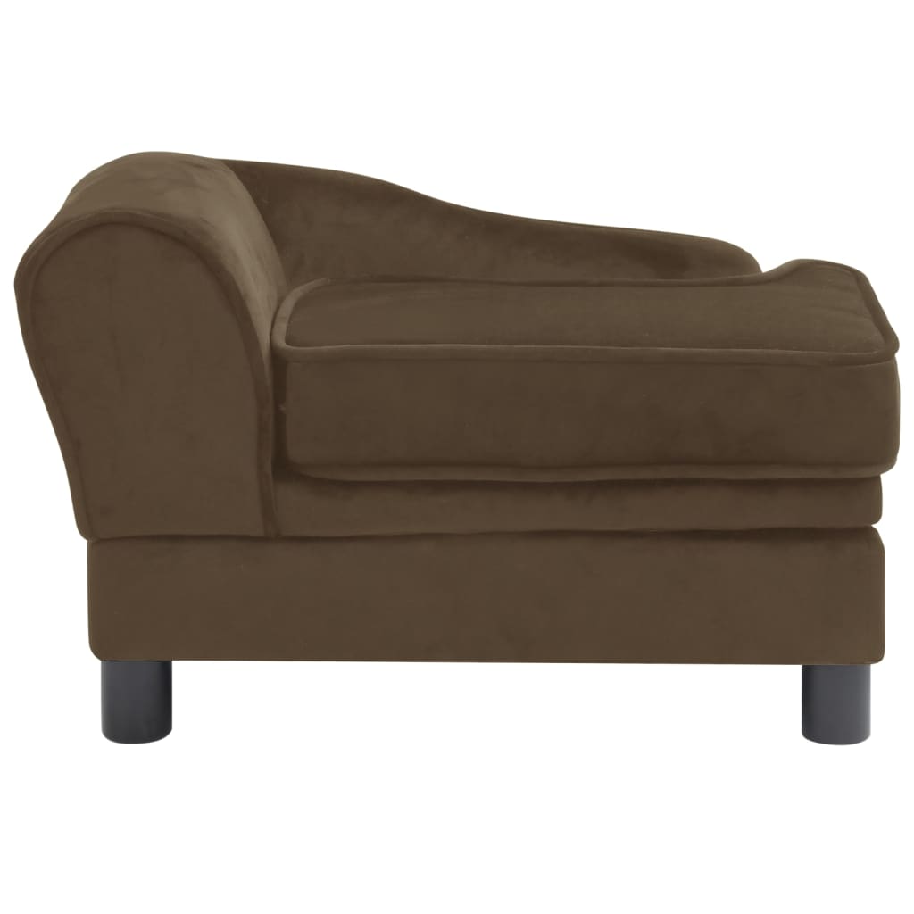 Berkfield Dog Sofa Brown 57x34x36 cm Plush