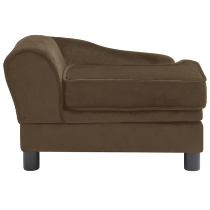 Berkfield Dog Sofa Brown 57x34x36 cm Plush