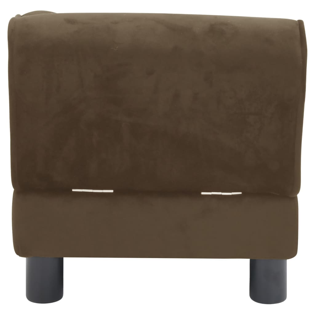 Berkfield Dog Sofa Brown 57x34x36 cm Plush