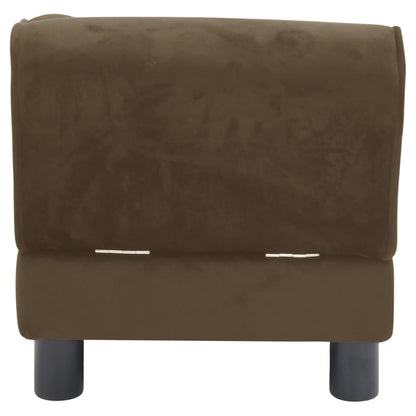 Berkfield Dog Sofa Brown 57x34x36 cm Plush
