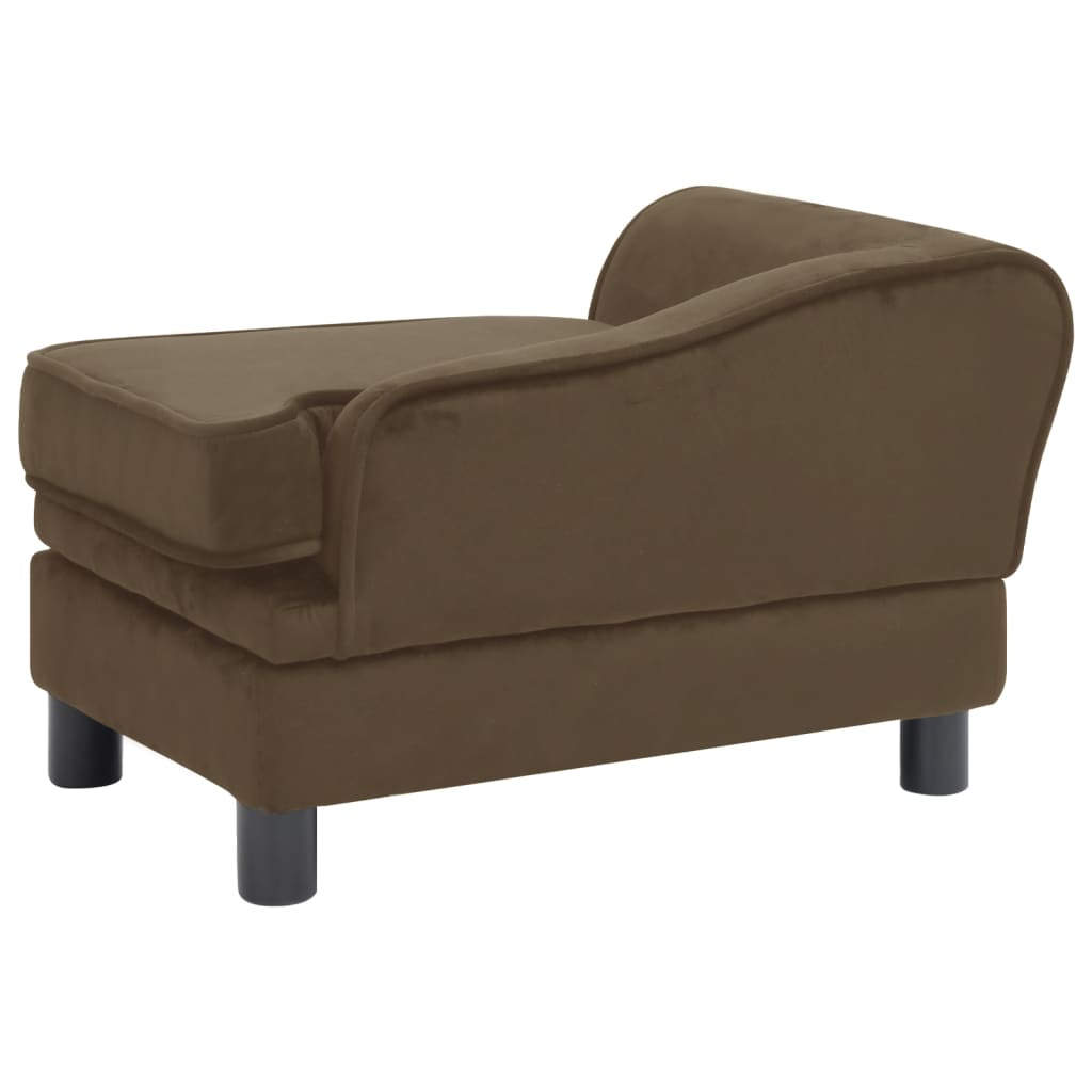 Berkfield Dog Sofa Brown 57x34x36 cm Plush