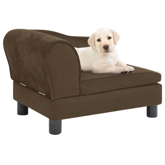 Berkfield Dog Sofa Brown 57x34x36 cm Plush