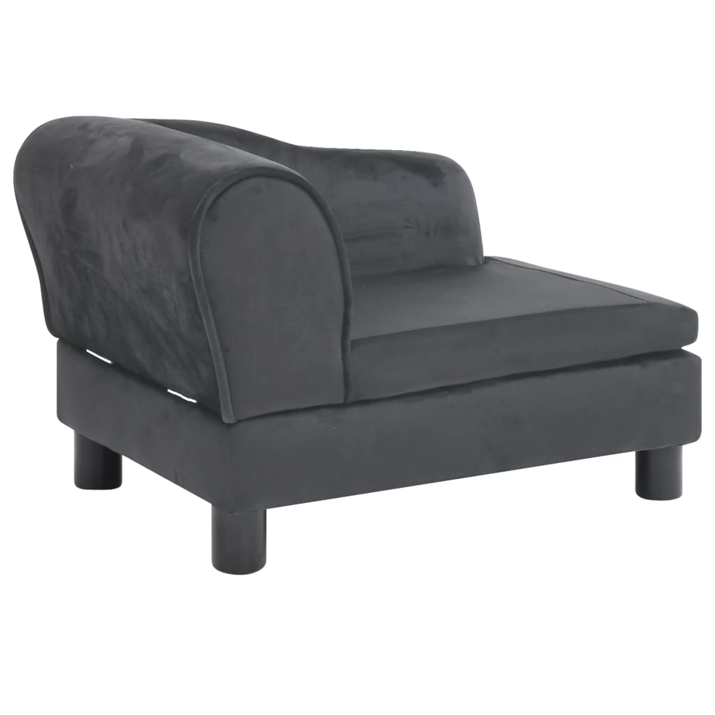 Berkfield Dog Sofa Dark Grey 57x34x36 cm Plush