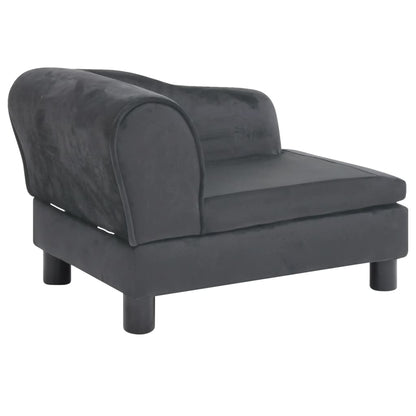 Berkfield Dog Sofa Dark Grey 57x34x36 cm Plush