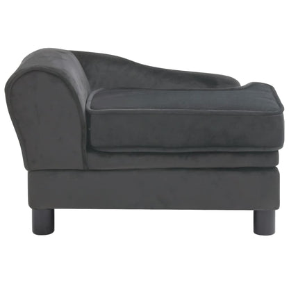 Berkfield Dog Sofa Dark Grey 57x34x36 cm Plush