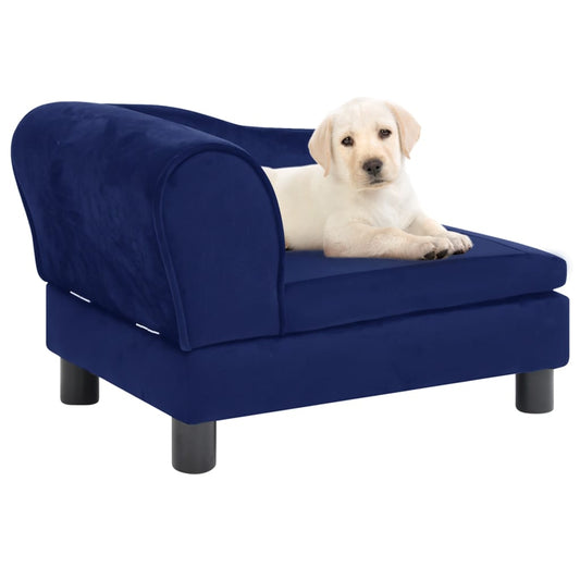 Berkfield Dog Sofa Blue 57x34x36 cm Plush