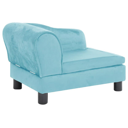 Berkfield Dog Sofa Turquoise 57x34x36 cm Plush