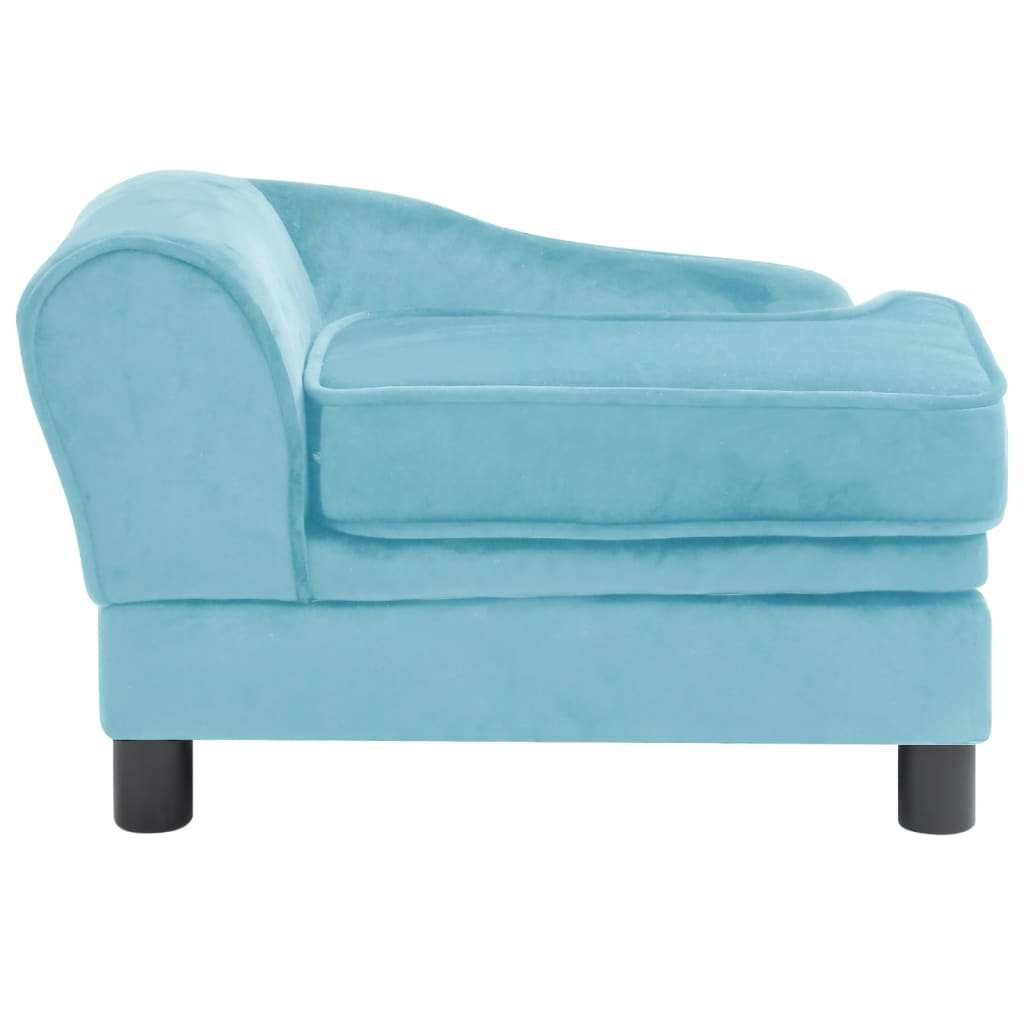 Berkfield Dog Sofa Turquoise 57x34x36 cm Plush