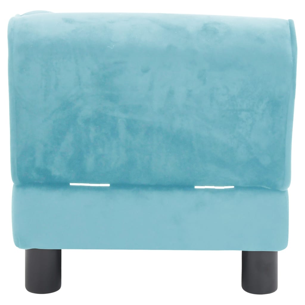 Berkfield Dog Sofa Turquoise 57x34x36 cm Plush