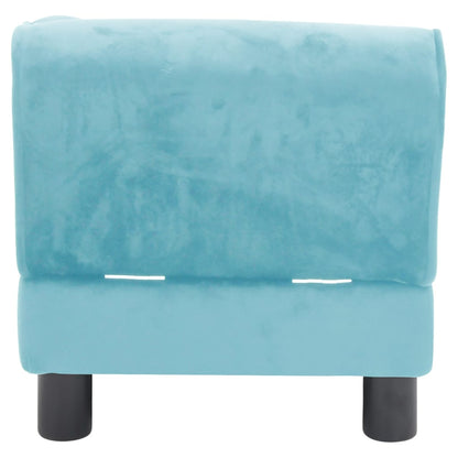 Berkfield Dog Sofa Turquoise 57x34x36 cm Plush