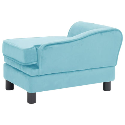 Berkfield Dog Sofa Turquoise 57x34x36 cm Plush
