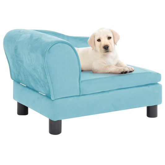 Berkfield Dog Sofa Turquoise 57x34x36 cm Plush