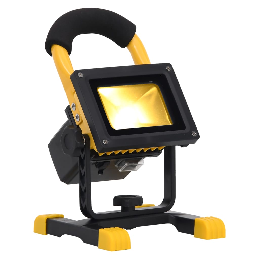 Berkfield Rechargeable LED Spotlight with Handle 10 W Warm White