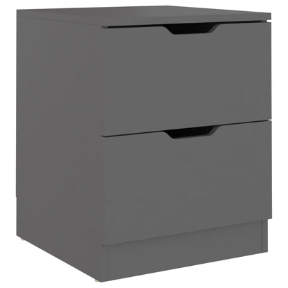 Berkfield Bedside Cabinet Grey 40x40x50 cm Engineered Wood